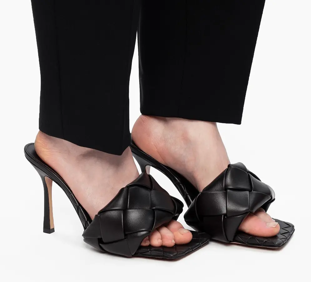 Giày Cao Gót Bottega Veneta Lido Mule 'Inkwell' 608854VBSS04615 - Ảnh 5