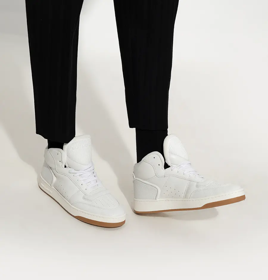 Alternative view of Giày Saint Laurent SL/80 Mid-top 'White' 711250AAASX9018