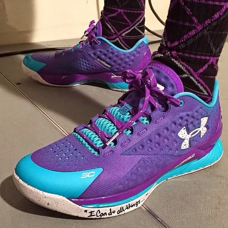 Giày Under Armour Curry 1 Retro 'Father To Son' 2022 3026075-500 - Ảnh 3