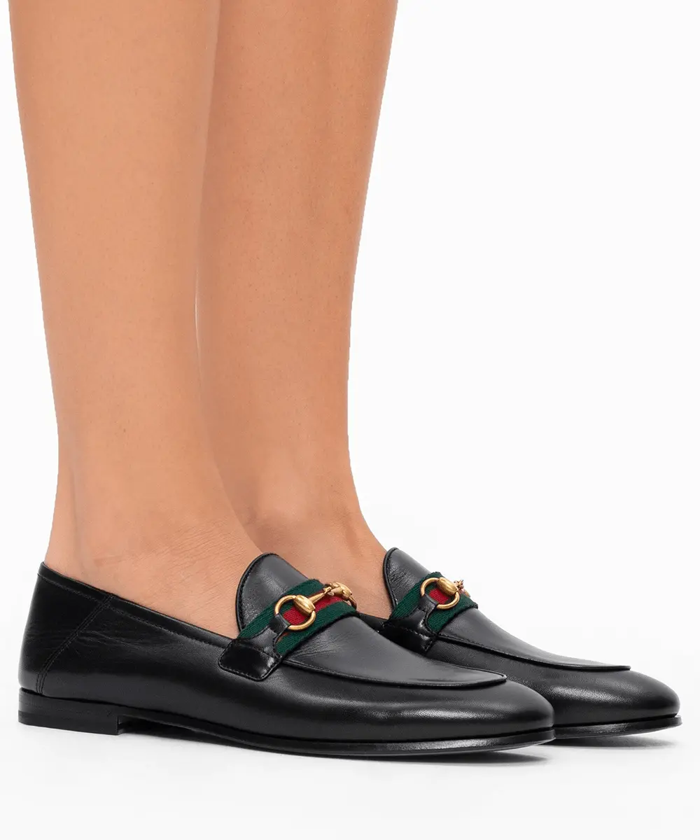 Giày Gucci Women's loafer with Web 631619-CQXM0-1060 - Ảnh 3