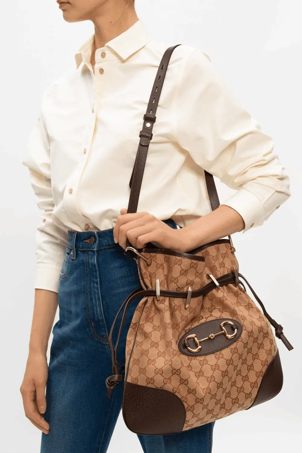 Túi Gucci 1955 Horsebit Messenger Bag 602089 9Y9NG 9888 - Ảnh 4