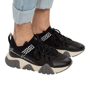 Alternative view of Giày Versace Squalo Knit Trainer 'Black' DSU8007-DCL5G-D4101