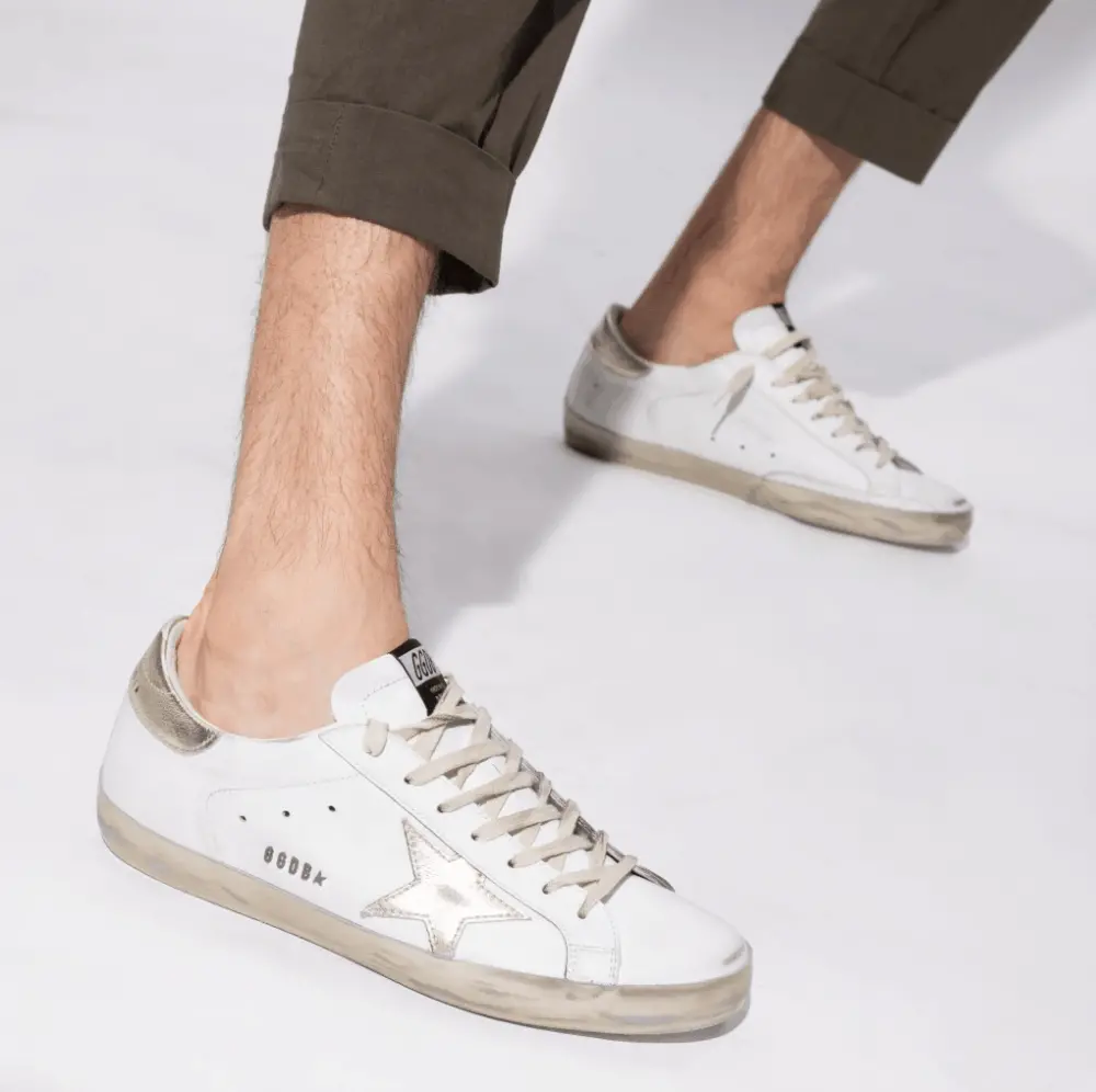 Giày Golden Goose Sneakers Superstar White Gold GMF00101-F000316-10272 - Ảnh 6