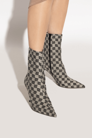 Alternative view of Giày MSIBHV Sasha Ankle Boot Monogram Beige 3121BM623