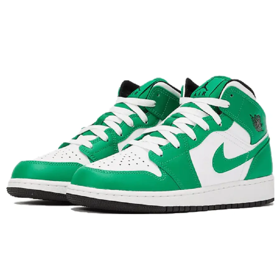 Giày NIke Air Jordan 1 Mid 'Lucky Green' DQ8423-301 - Ảnh 4