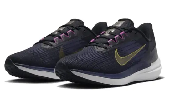 Giày Nike Air Winflo 9 'Black Gold Suede' DD6203-007 - Ảnh 9