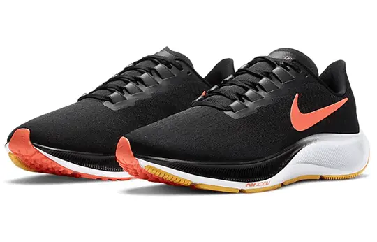 Alternative view of Giày Nike Air Zoom Pegasus 37 'Black Bright Mango' BQ9646-010