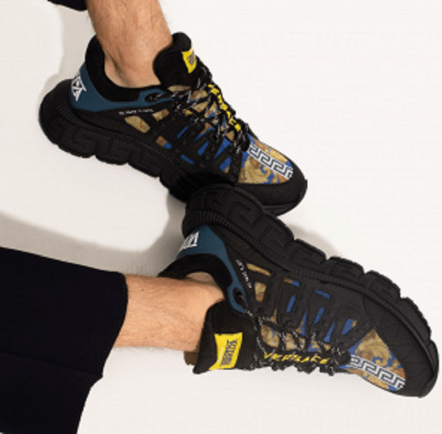 Giày Versace Trigreca 'Medusa Renaissance Print Blue' DSU8094 1A00838 6B370 - Ảnh 2