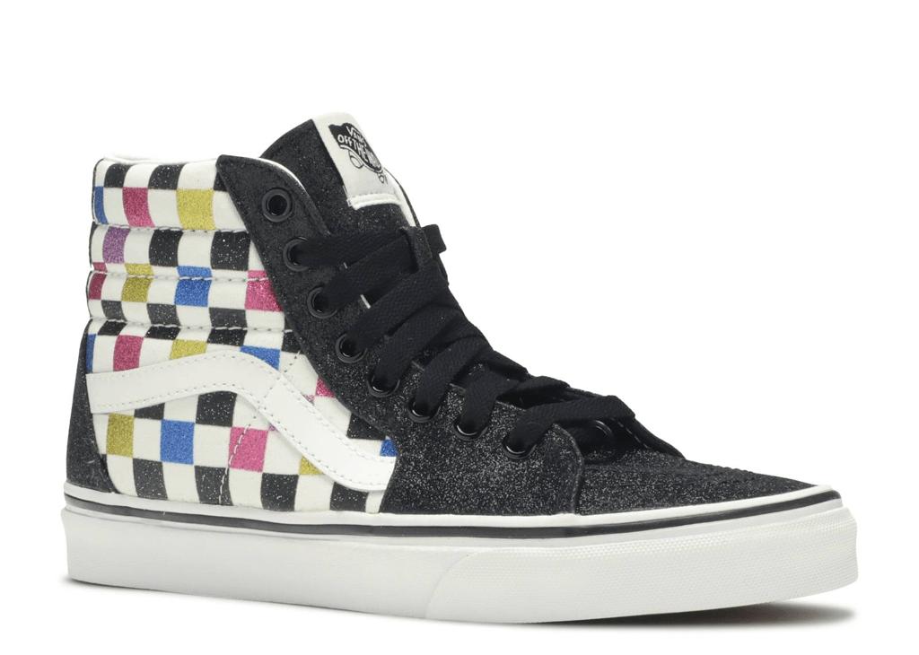 Giày Vans Sk8-Hi 'Glitter Checkerboard' VN0A4BV6V3P - Ảnh 2