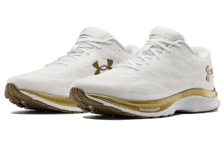 Giày Under Armour Charged Bandit 6 'White Metalic Gold Luster' 3023019-102 - Ảnh 2