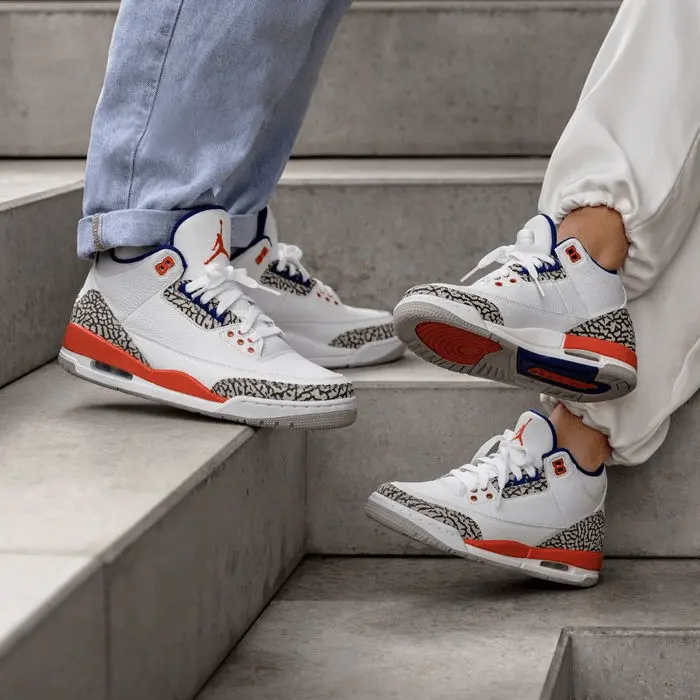 Giày Nike Air Jordan 3 Retro GS 'Knicks' 398614-148 - Ảnh 5