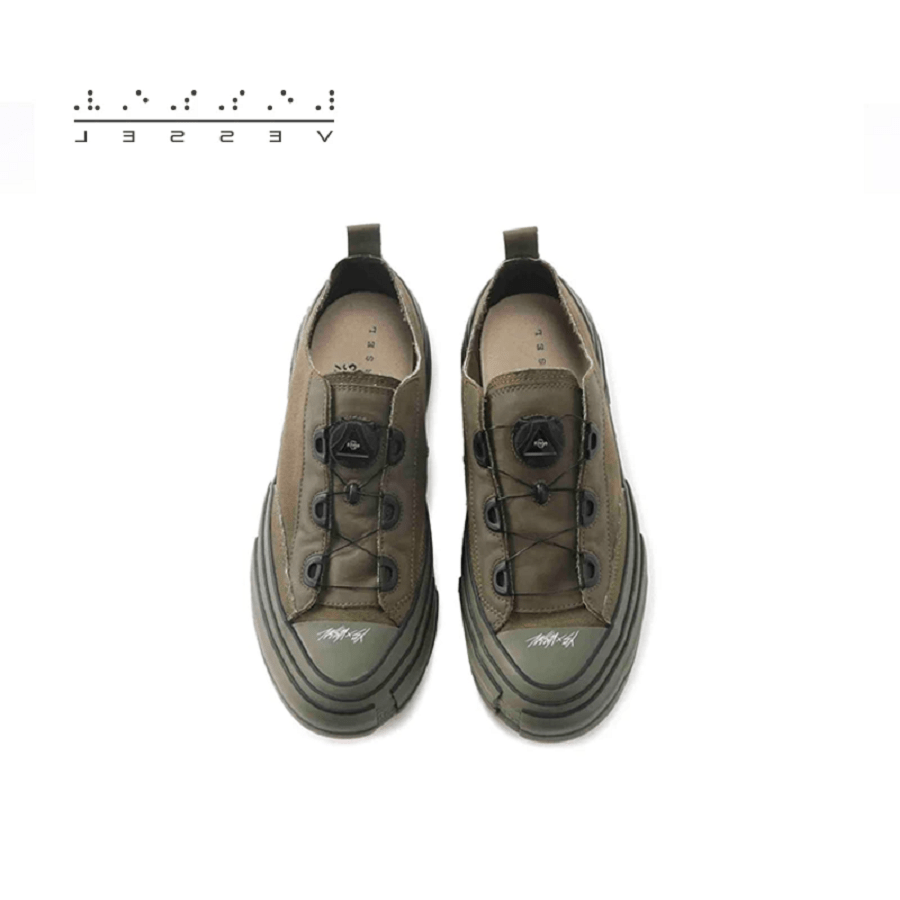 Giày XVESSEL G.O.P. LOWS for Y'S Olive - Ảnh 6