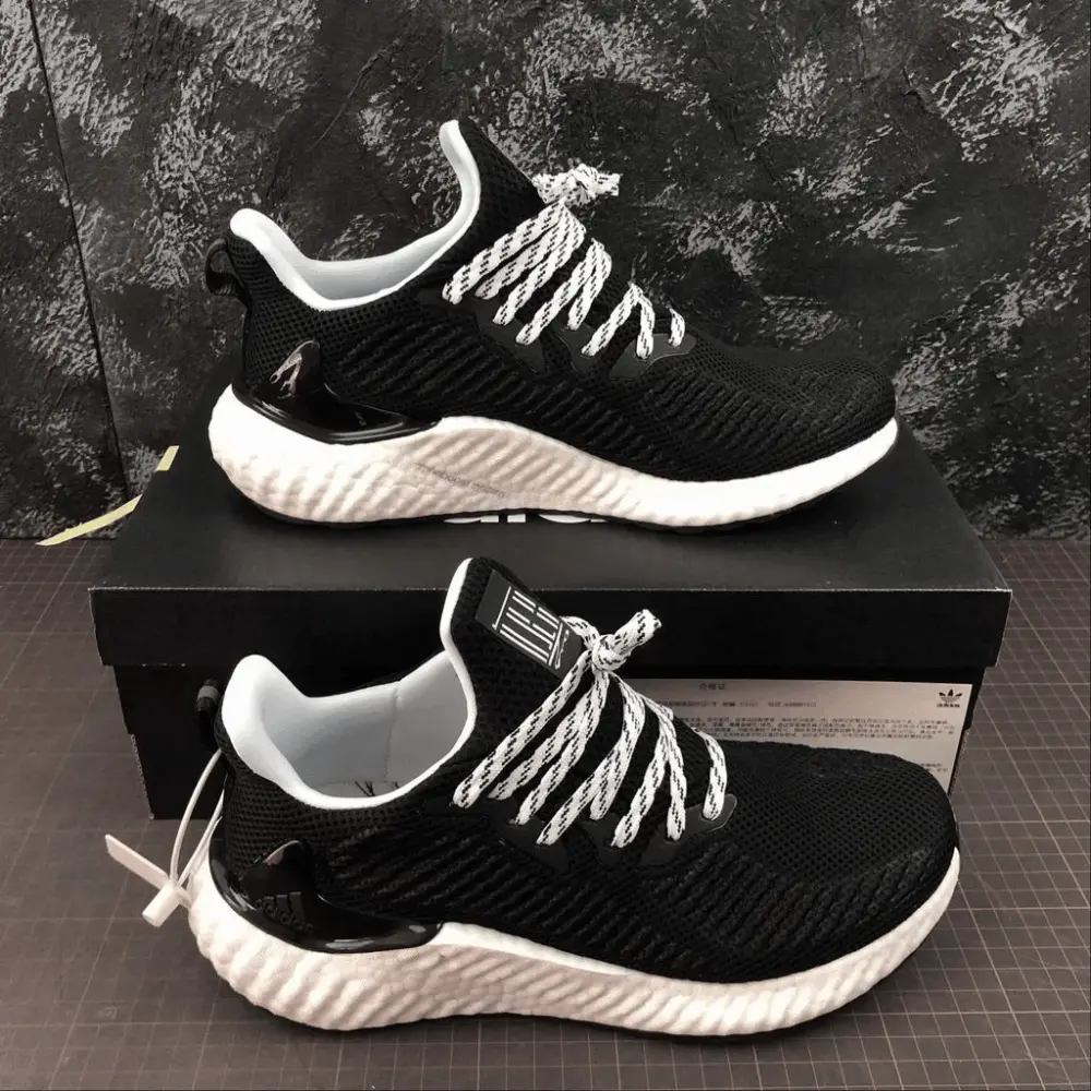Alternative view of Giày Adidas AlphaBoost 'Black White' EG6537