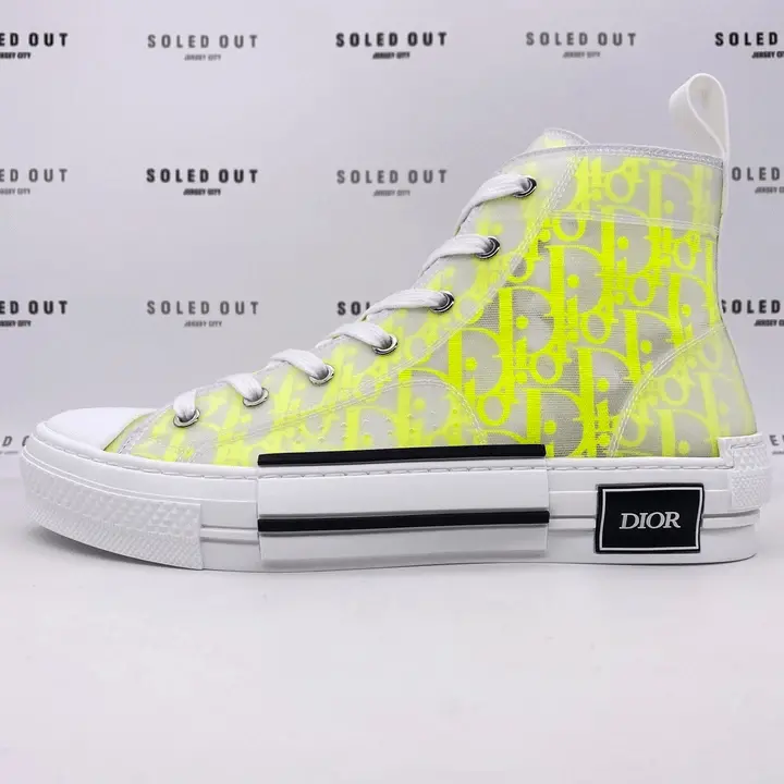 Giày Dior B23 High Dior Oblique White Yellow 3SH118YNT H160 - Ảnh 3