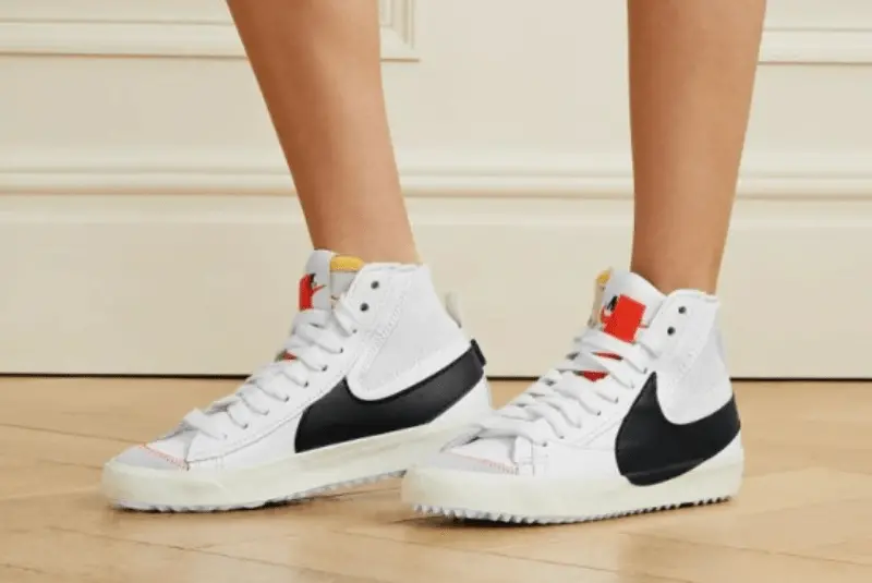 Giày Nike Wmns Blazer Mid '77 Jumbo 'White Black' DQ1471-100 - Ảnh 4