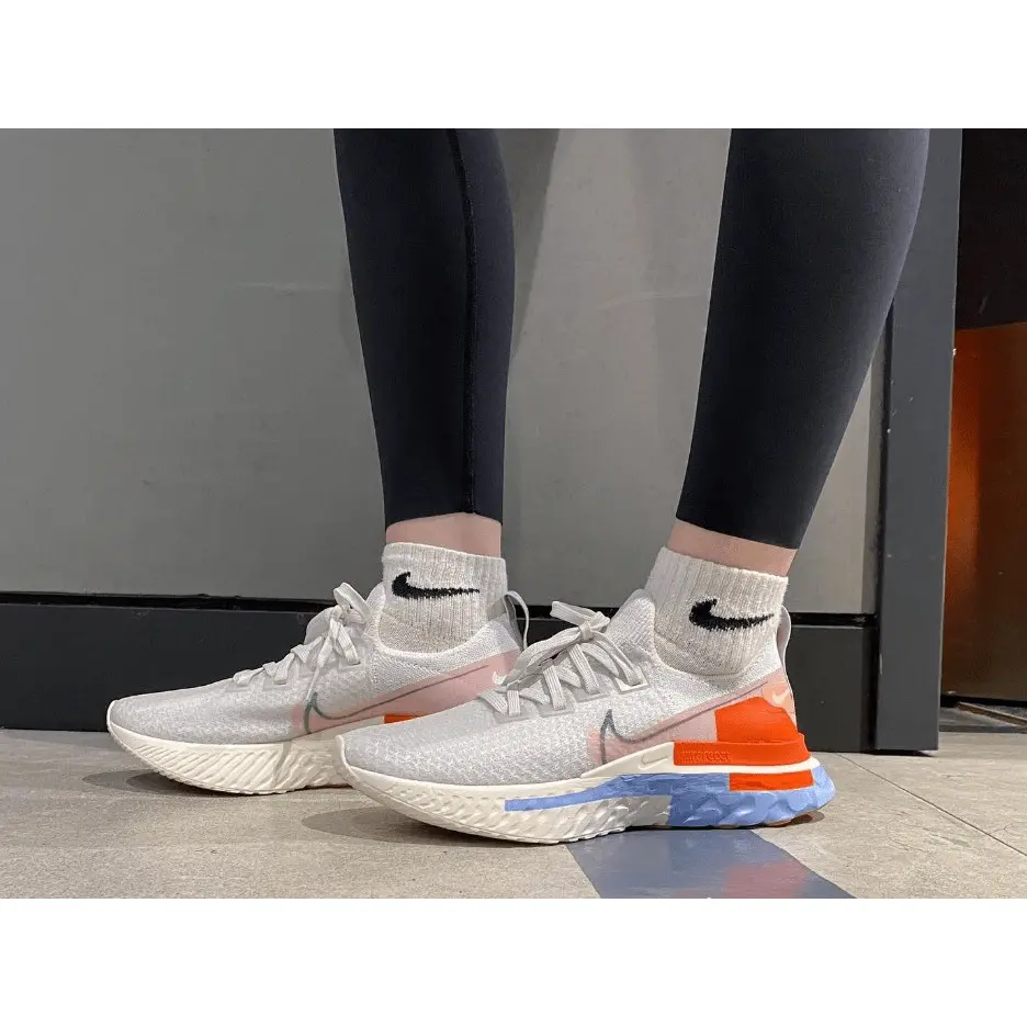 Giày Nike Wmns React Infinity Run Flyknit 'Psychic Blue Coral' CU0430-001 - Ảnh 3