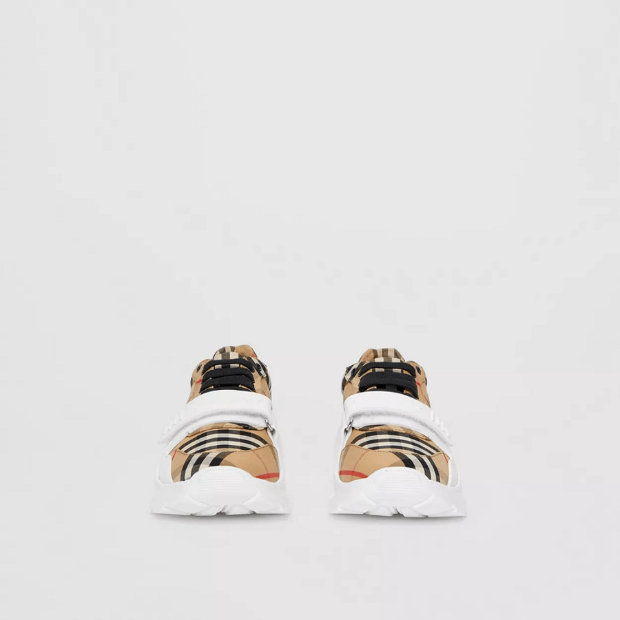 Giày Burberry Vintage Check Cotton 'Beige' 80497451 - Ảnh 4
