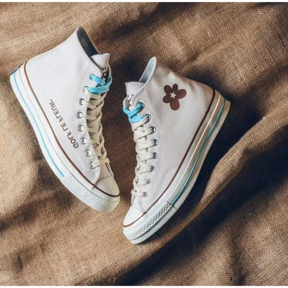 Giày Converse Golf Le Fleur x Chuck 70 Hi 'Parchment Canvas' 163170C - Ảnh 4
