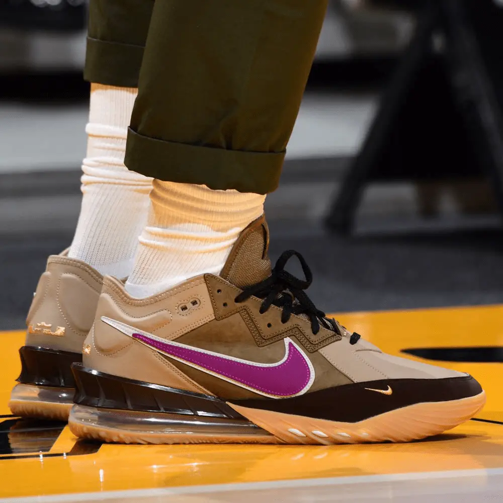 Giày Nike Atmos x LeBron 18 Low EP 'Viotech' CW5635-200 - Ảnh 5