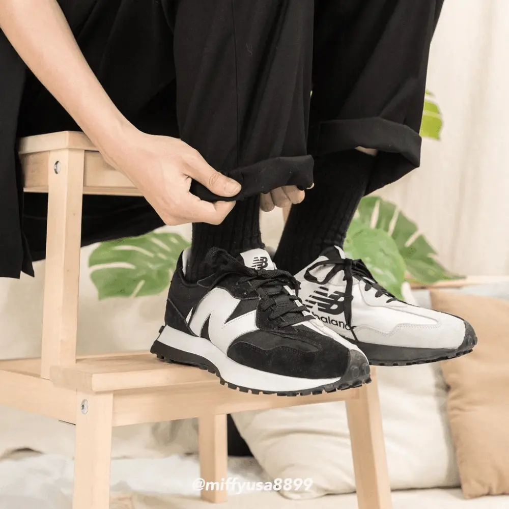 Giày New Balance 327 Big Kid 'Collective Black' GS327BW1 - Ảnh 6