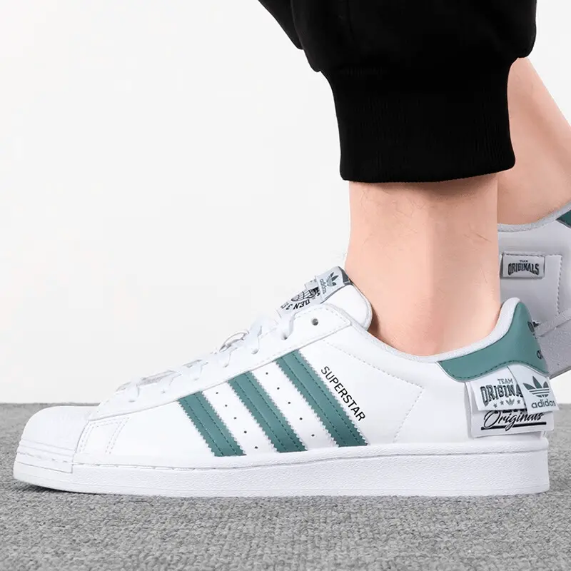 Giày Adidas Superstar 'White Blue' HQ6455 - Ảnh 4