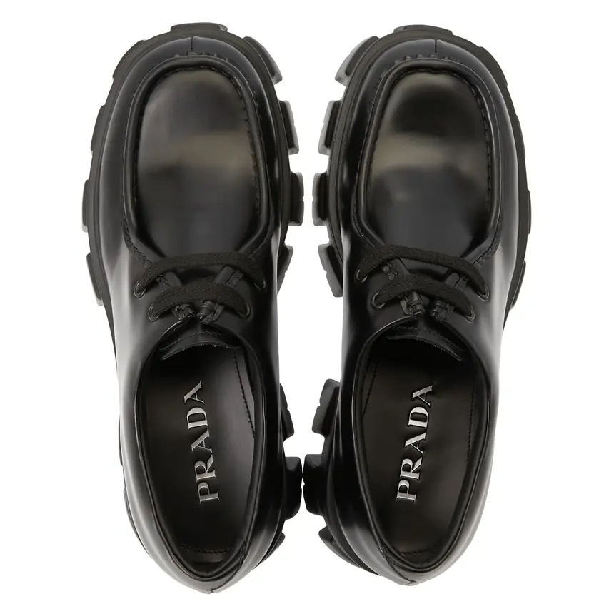 Alternative view of Giày Prada Monolith Brushed 'Black' 2EE355-B4L-F0002