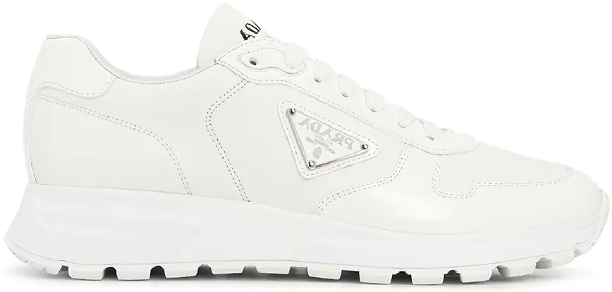 Giày Prada Spazzolato Logo 'White' 2EE369-3LKI-F0009