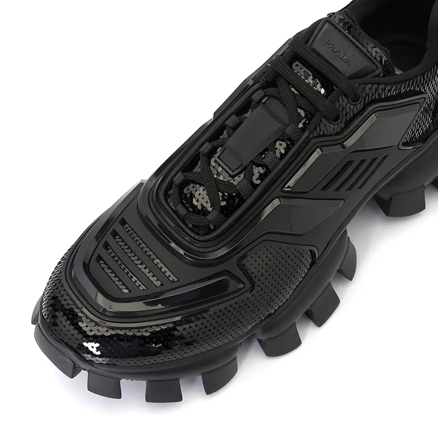 Giày Prada Cloudburst Thunder Sequins 'Black' 2EG293-959-F0002 - Ảnh 3