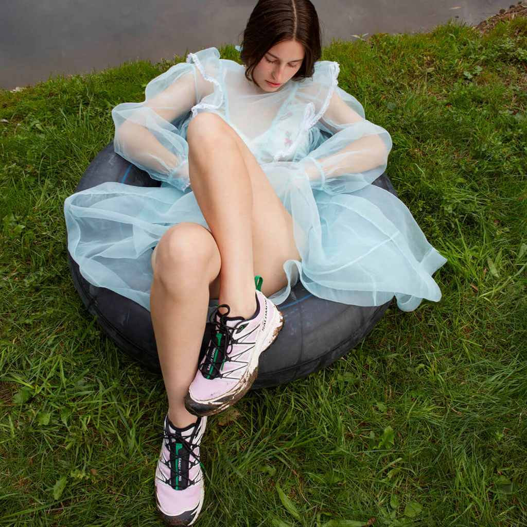 Giày Salomon XT-6 Expanse x Sandy Liang 'Cradle Pink' L47242200 - Ảnh 7