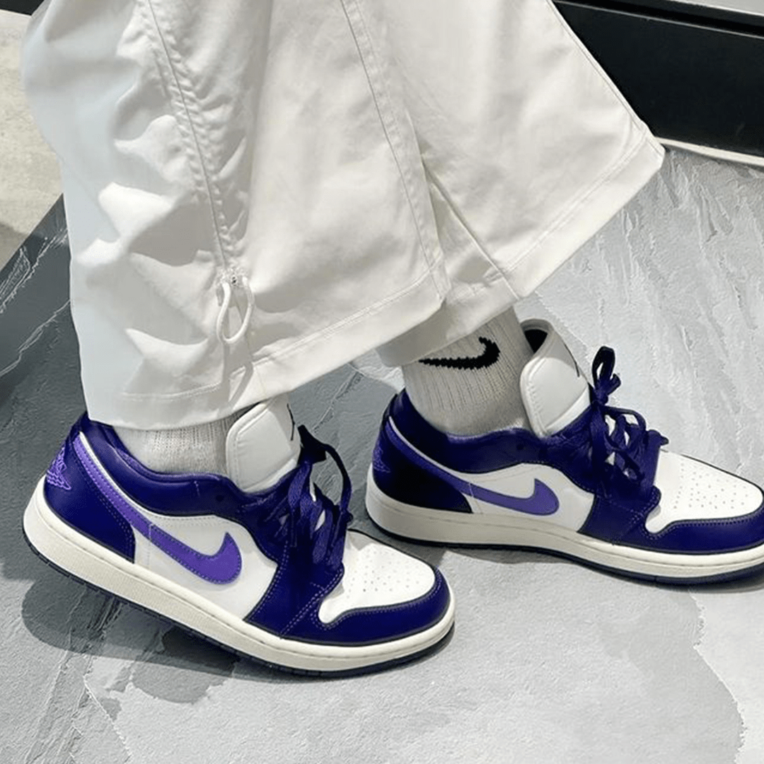 Giày Nike Air Jordan 1 Low "Purple" 553558-515 - Ảnh 4