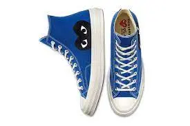 Giày Converse Comme des Garçons PLAY x Chuck 70 High 'Blue Quartz' 171846C - Ảnh 7