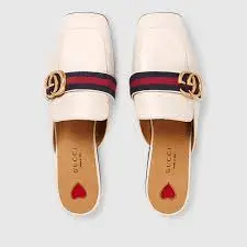 Giày Gucci Peyton Slippers White 423694-DKHC0-9061 - Ảnh 3