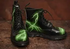 Giày Dr.Martens 1460 Flash 'Black Green Flash' 27052001 - Ảnh 3