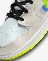 Giày Nike Air Jordan 1 Mid SE GS 'Warped Swoosh' DV1314-017 - Ảnh 6