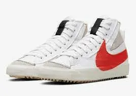Alternative view of Giày Nike Blazer Mid '77 Jumbo 'White Habanero Red' DD3111-102