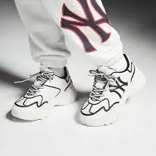 Alternative view of Giày MLB Big Ball Chunky NY 'White Black Line' 3ASHCLS2N-50BKS
