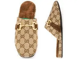 Giày Gucci Monogram Pattern Horsebit Mules 601599-G1710-9773 - Ảnh 4