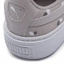 Giày Puma Suede Platform Dots Jr 'Silver Gray' 368991-02 - Ảnh 5