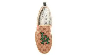 Alternative view of Giày Gucci x MLB Brown Slip On Sneakers 548646-9Y9H0-8368