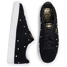 Giày Puma Suede Pearl Studs Wmns 'Black Puma Team Gold' 369934-01 - Ảnh 3