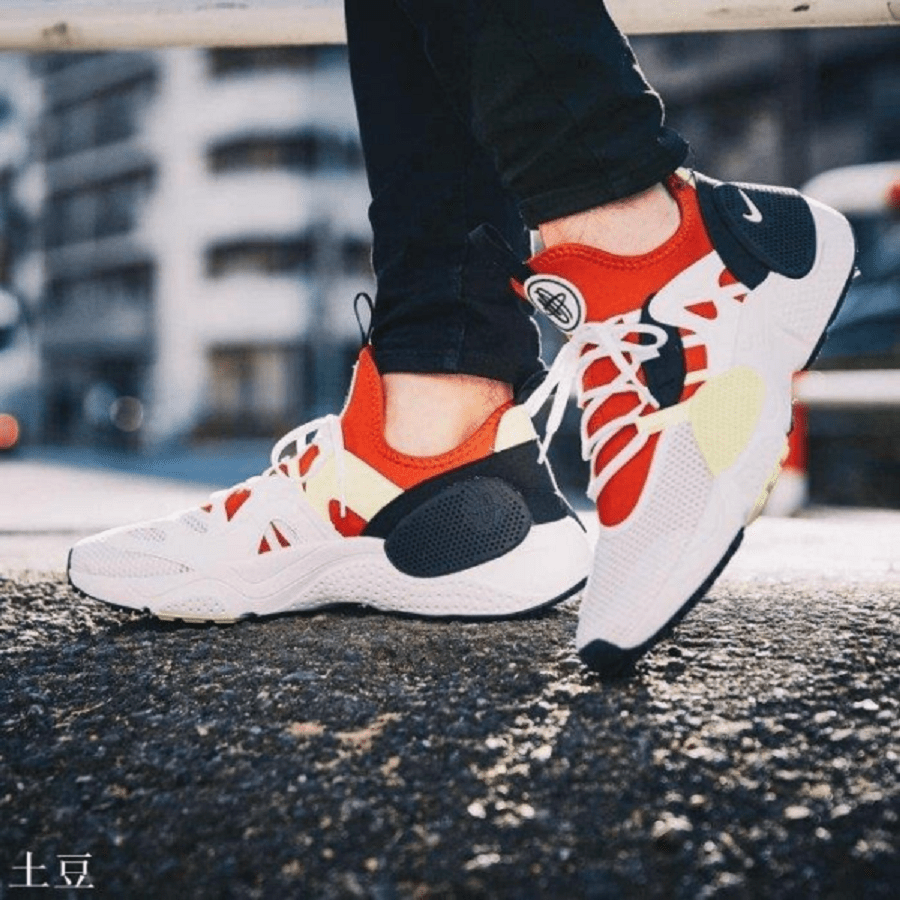 Giày Nike Huarache E.D.G.E. TXT ‘White Red Volt’ AO1697-100 - Ảnh 2
