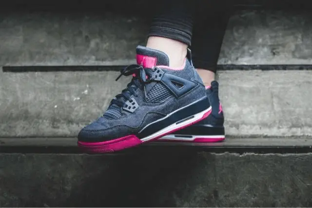 Giày Nike Air Jordan 4 Retro GG 'Denim' 487724-408 - Ảnh 3