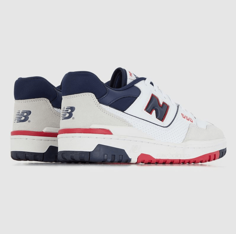 Giày New Balance 550 Premium 'White Navy Red' BB550CC1 - Ảnh 4