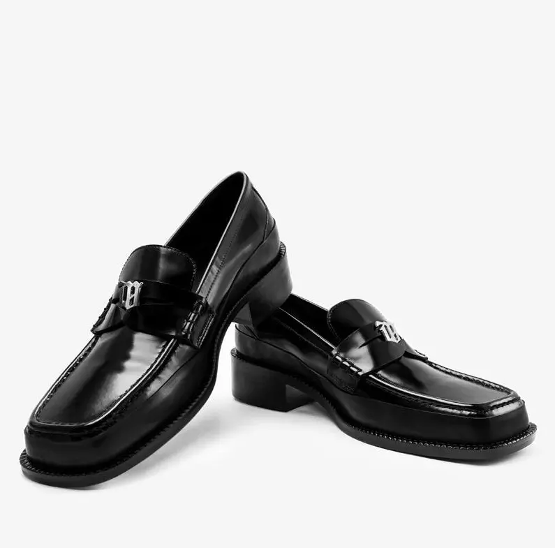Giày MSIBHV The Brutalist Loafer Black 3121BM612 - Ảnh 2