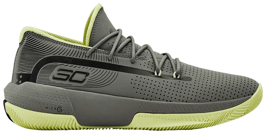 Giày Under Armour Curry 3Zer0 3 'Grey Gravity Green' 3022048-302