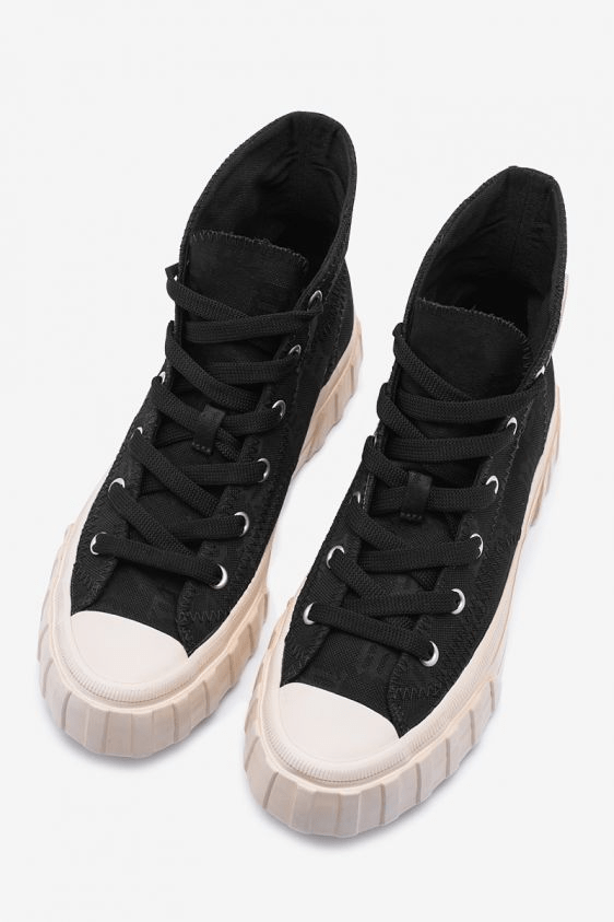 Giày MSIBHV Army Sneaker High Monogram 'Black' 3121BM607 - Ảnh 4