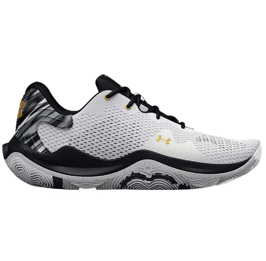 Giày Under Armour Spawn 4 'Printed - White Black' 3025345-100