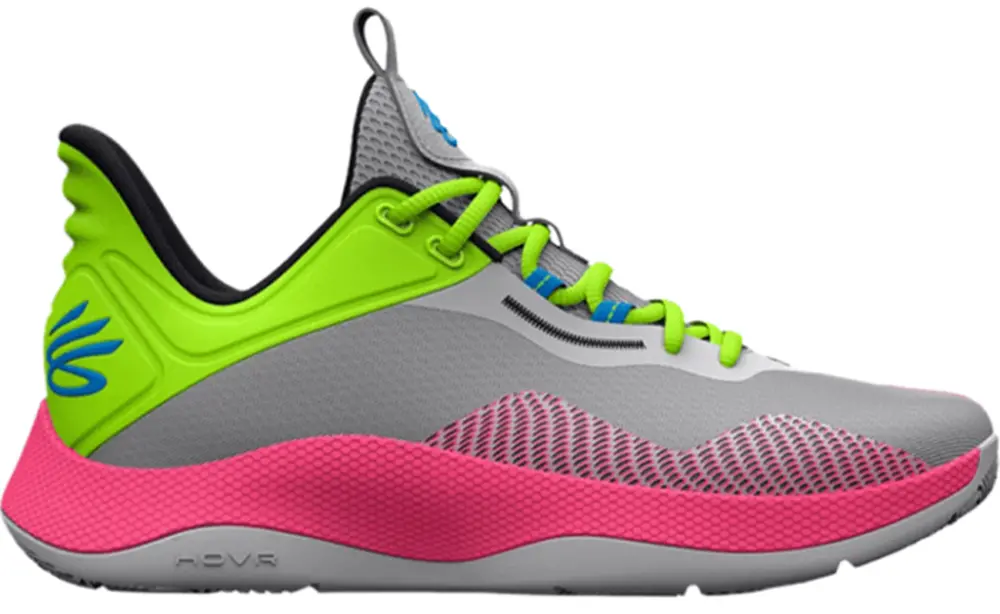 Giày Under Armour Curry 'Halo Grey Lime Pink' 3025636-102