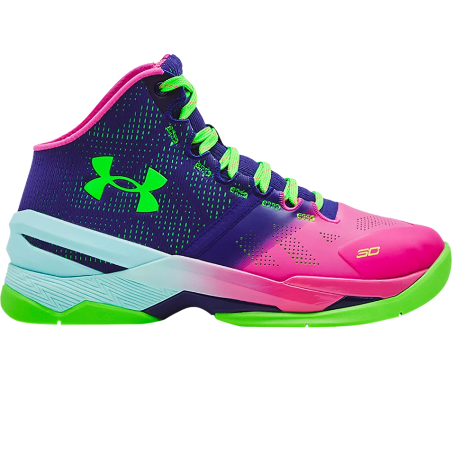 Giày Under Armour Curry 2 Retro GS 'Northern Lights' 2022 3026053-600