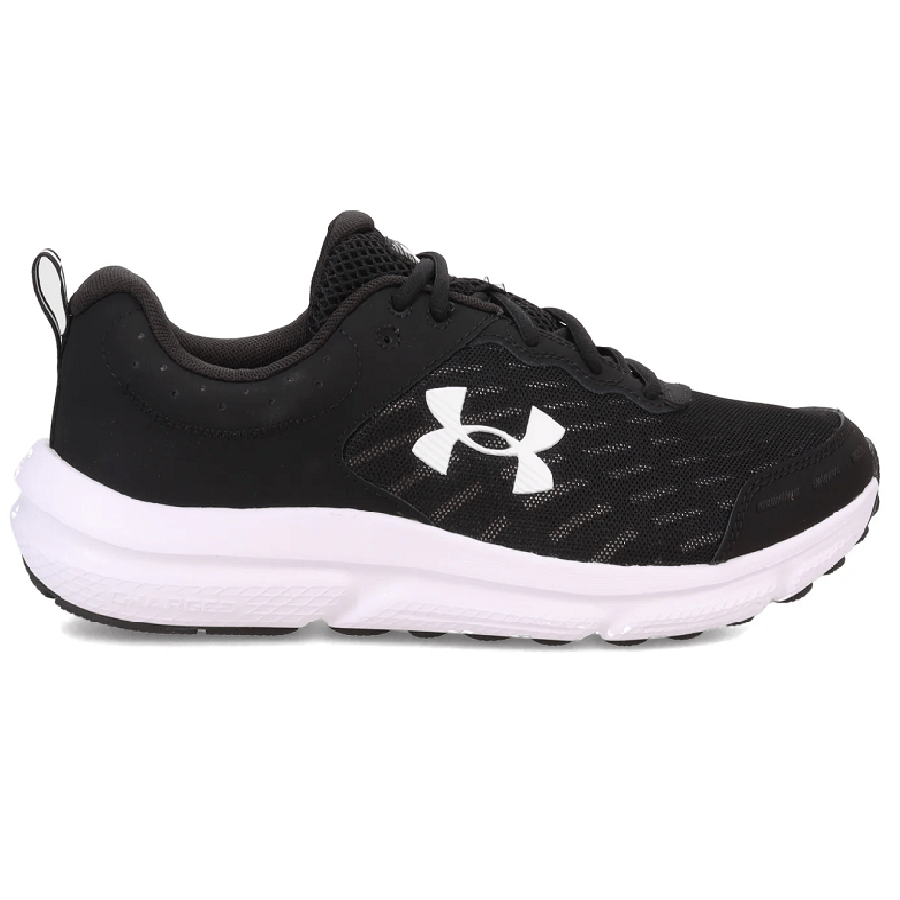 Giày Under Armour Charged Assert 10 4E 'Black White' 3026176-001